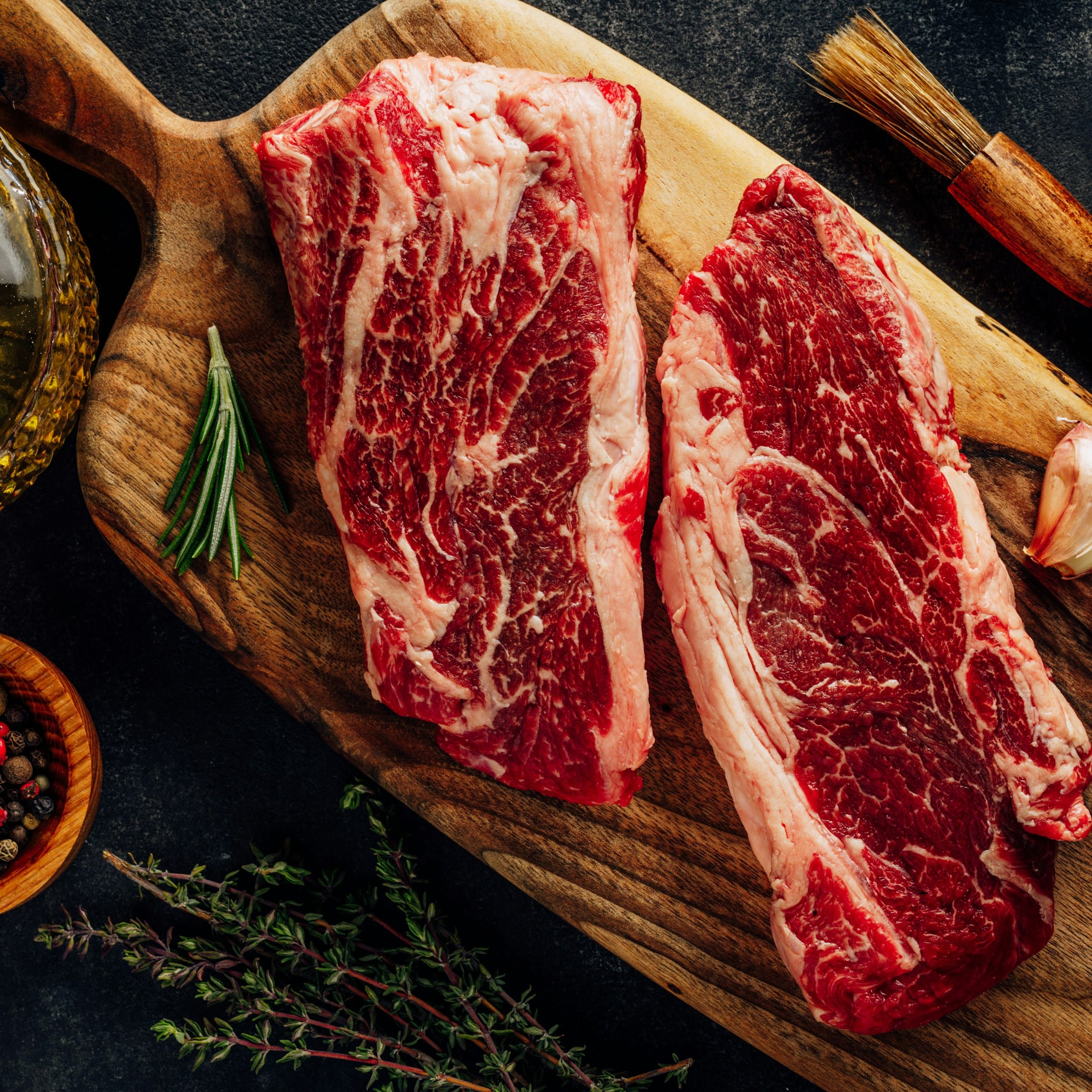 Cinematic steak — wide hero shot