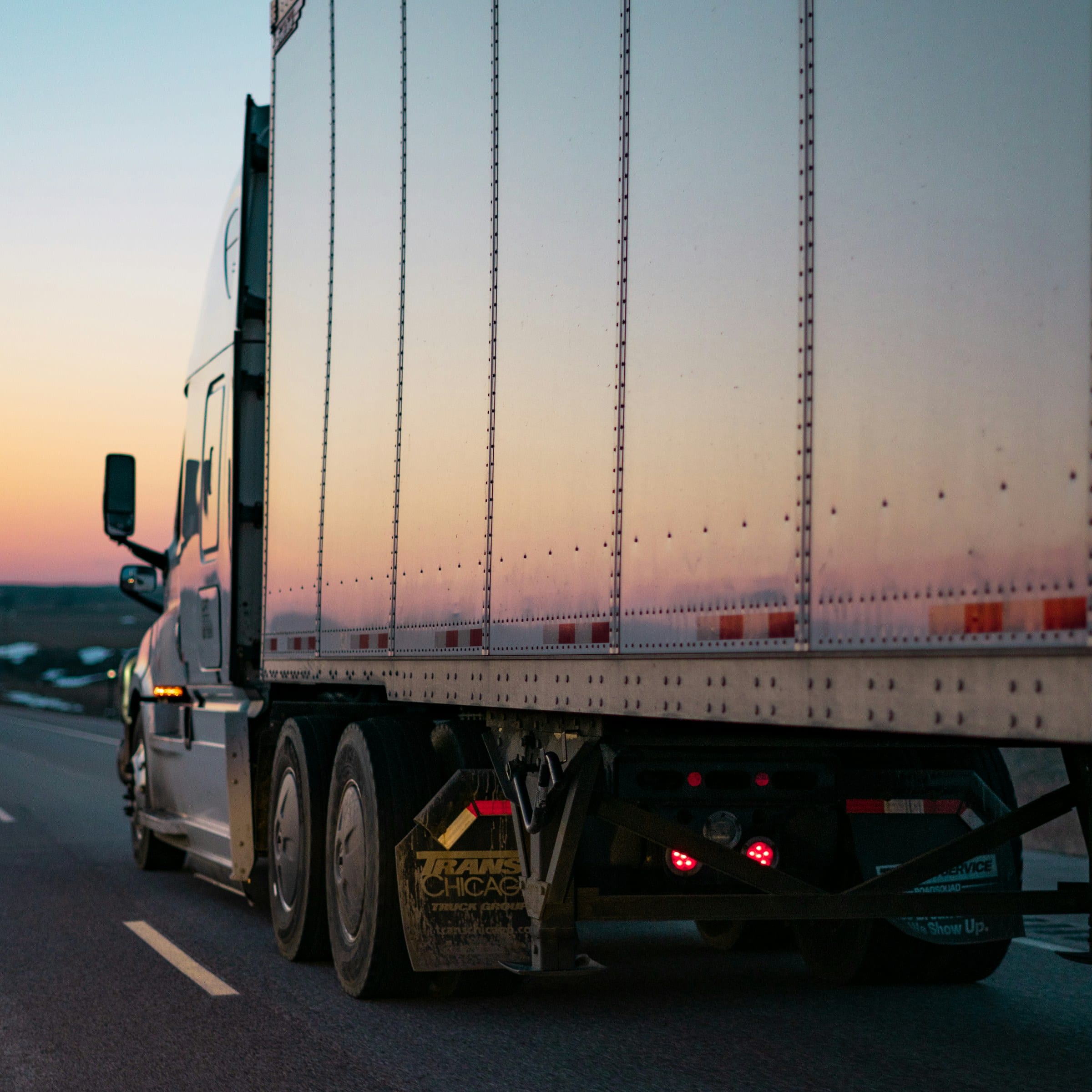 Wrapped Castle delivery truck