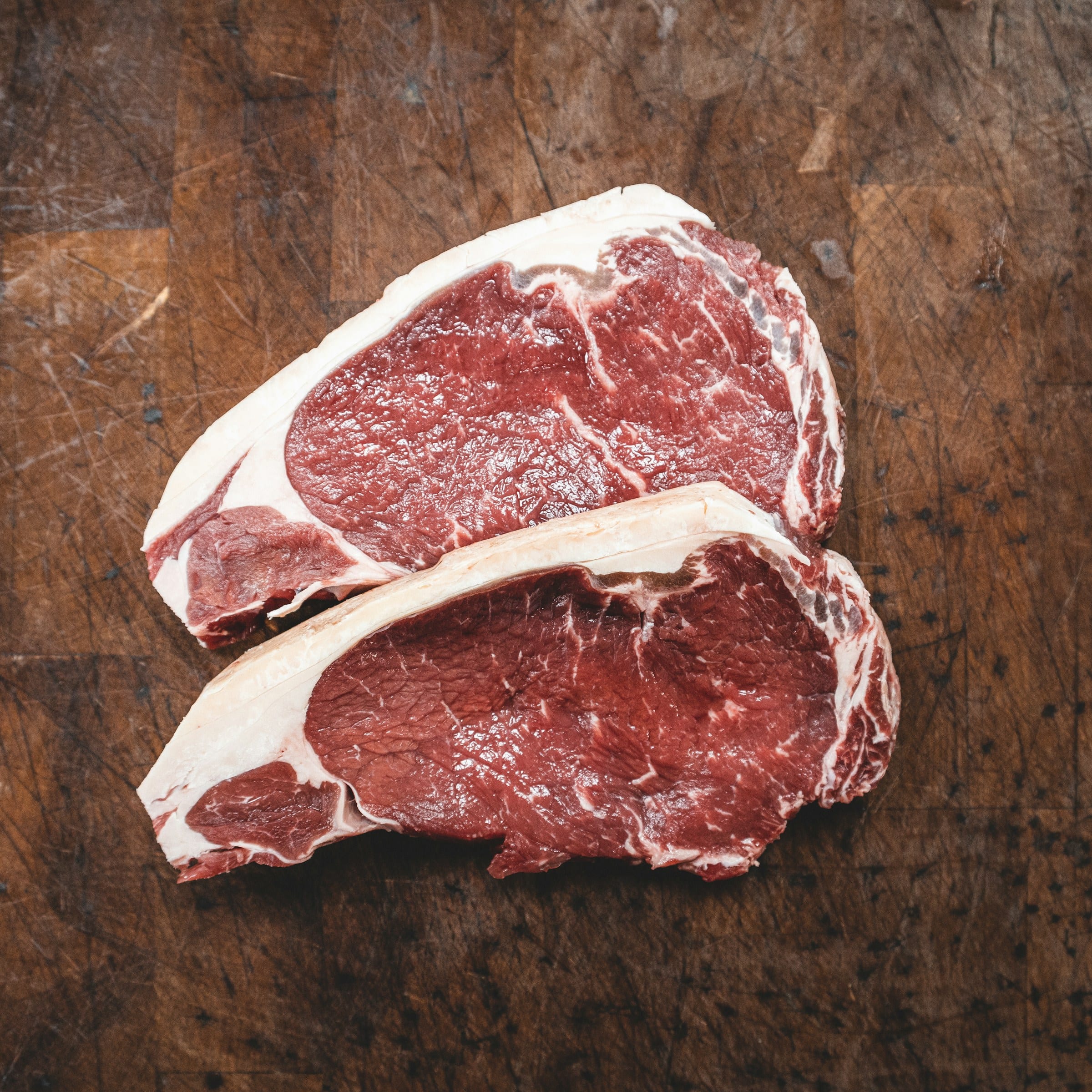 Premium steak on butcher paper
